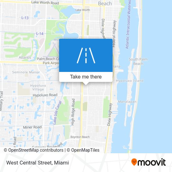 Mapa de West Central Street