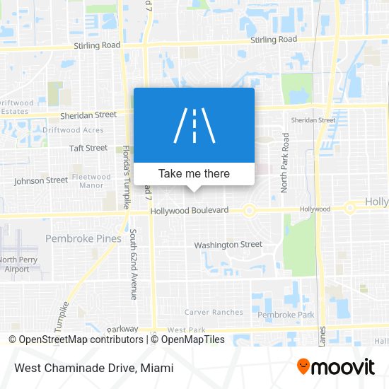 West Chaminade Drive map