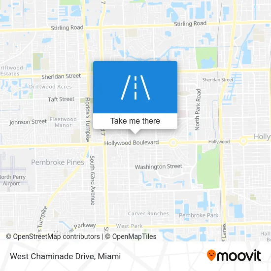 West Chaminade Drive map