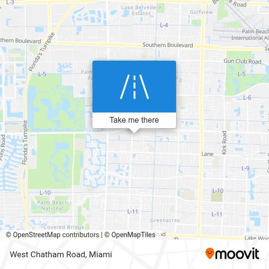 West Chatham Road map