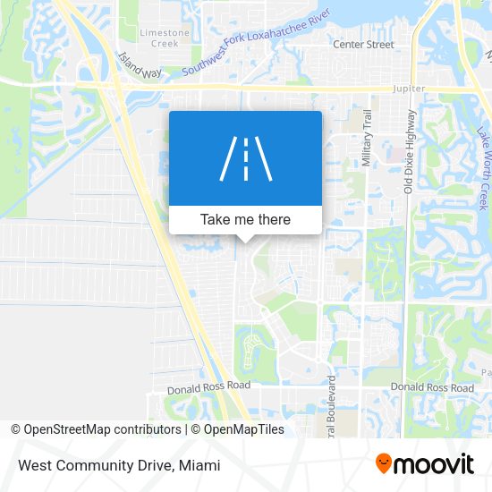 West Community Drive map