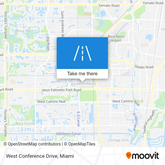 West Conference Drive map