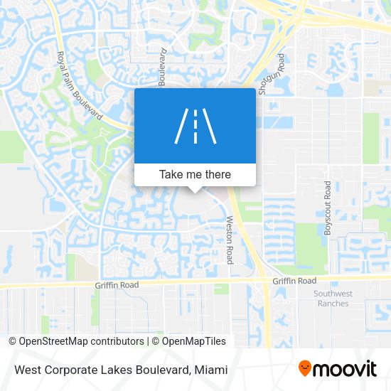 West Corporate Lakes Boulevard map