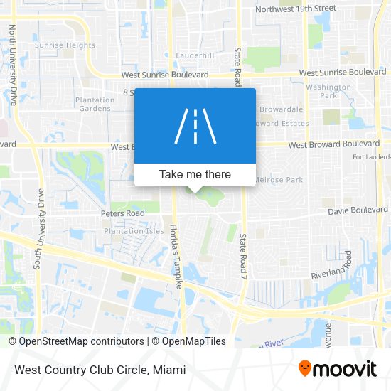 West Country Club Circle map