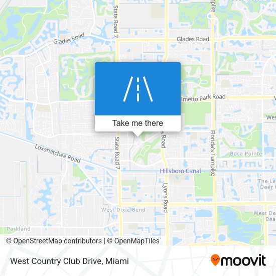 West Country Club Drive map