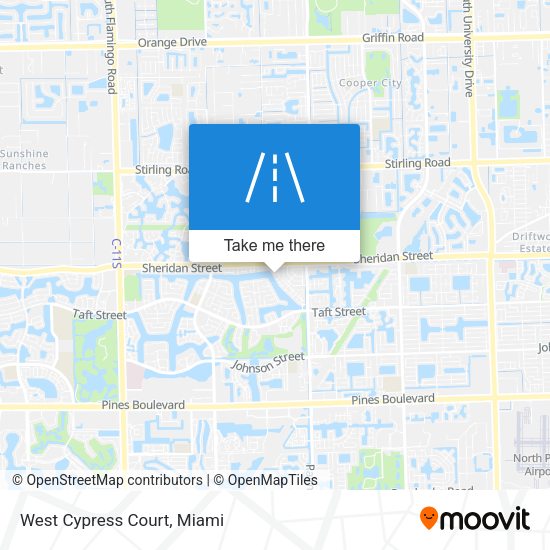 Mapa de West Cypress Court