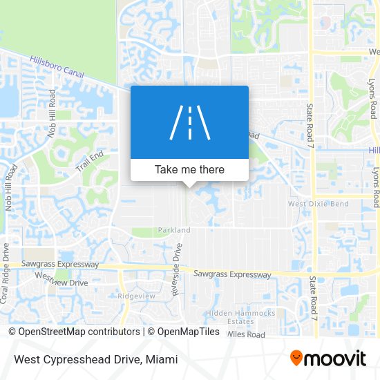 Mapa de West Cypresshead Drive