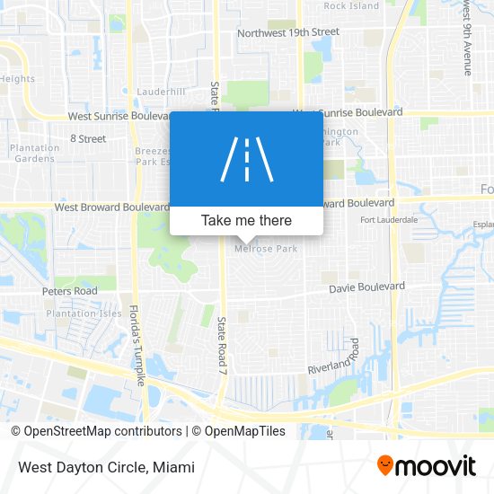 Mapa de West Dayton Circle