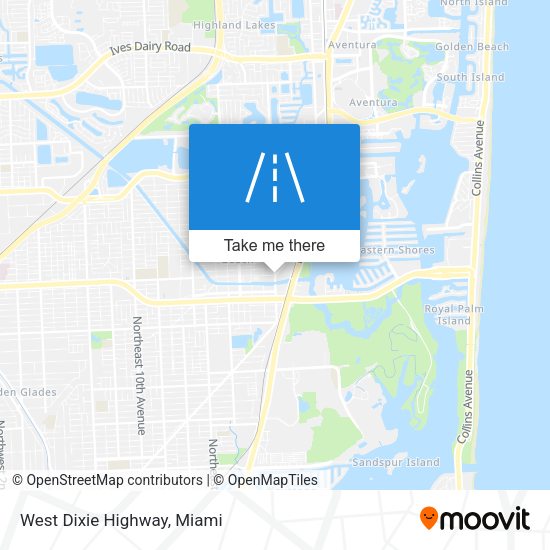 Mapa de West Dixie Highway