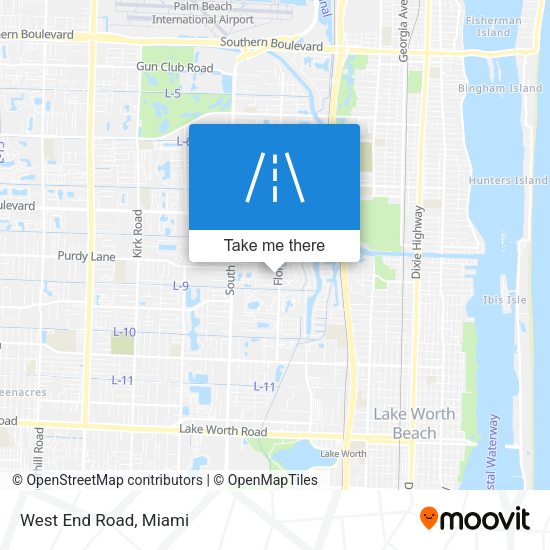 Mapa de West End Road