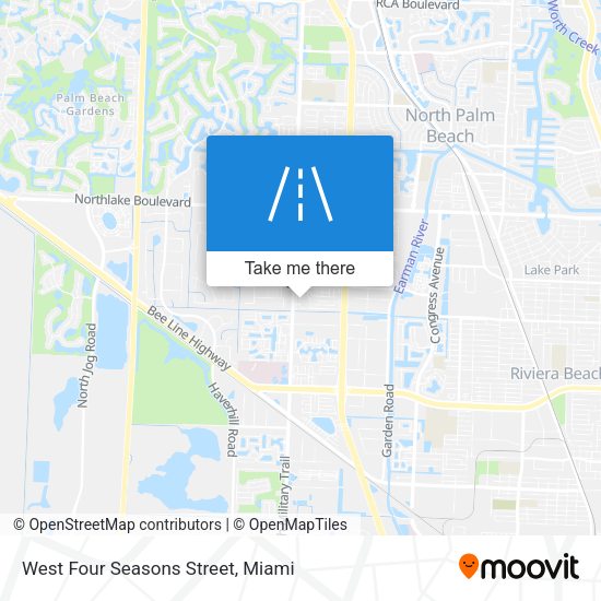 West Four Seasons Street map