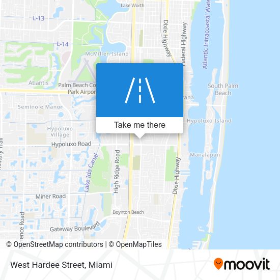Mapa de West Hardee Street