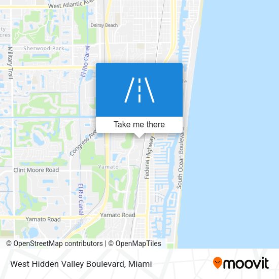 West Hidden Valley Boulevard map