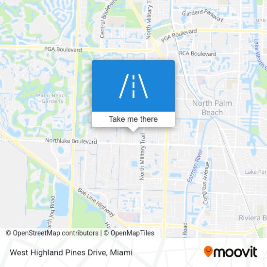 West Highland Pines Drive map