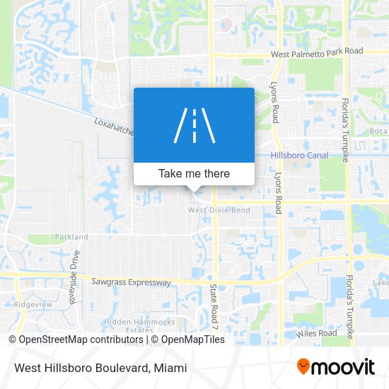 Mapa de West Hillsboro Boulevard