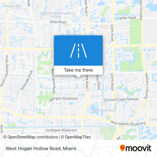 West Hogan Hollow Road map