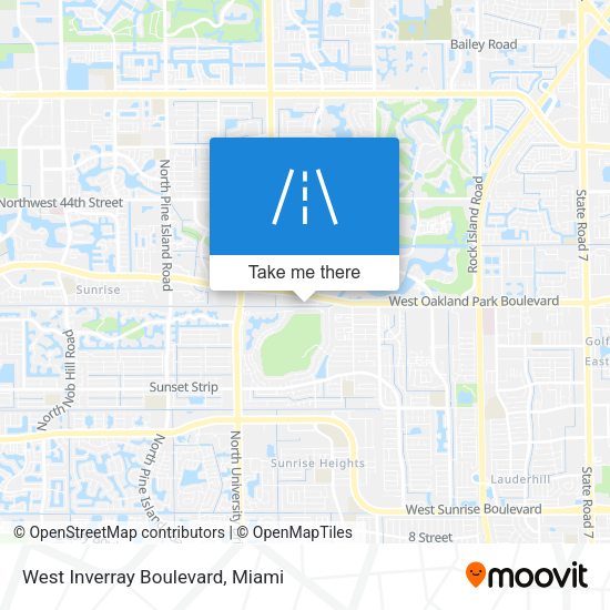 West Inverray Boulevard map
