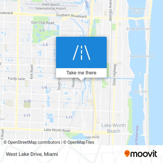 Mapa de West Lake Drive