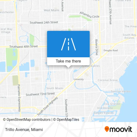 Trillo Avenue map
