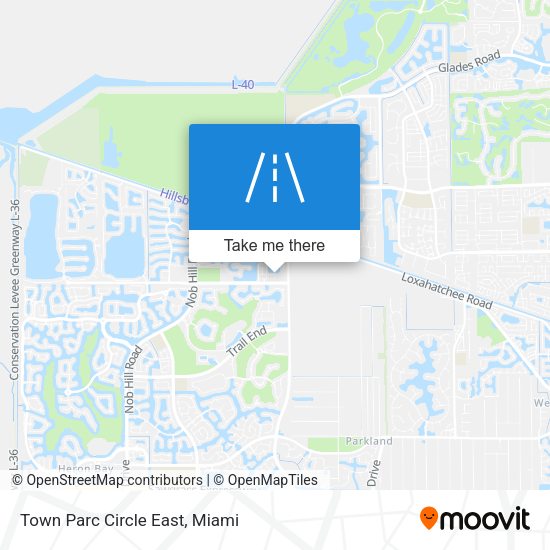Mapa de Town Parc Circle East