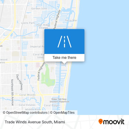 Trade Winds Avenue South map