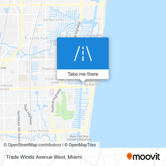 Mapa de Trade Winds Avenue West