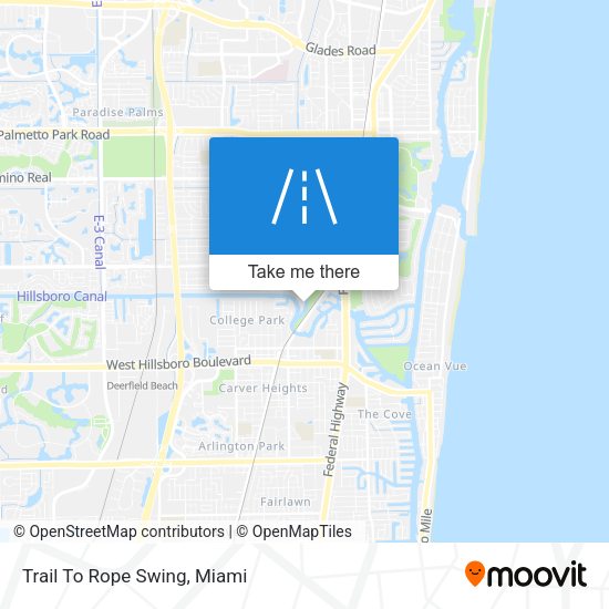 Mapa de Trail To Rope Swing