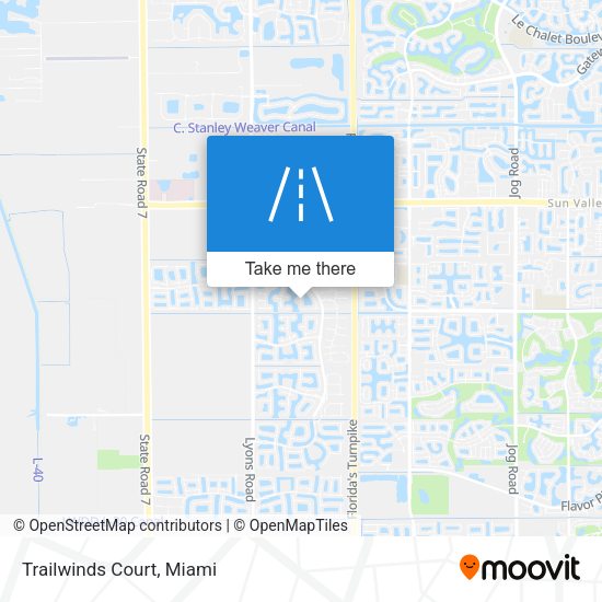 Trailwinds Court map