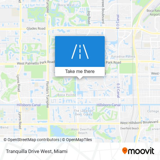 Tranquilla Drive West map