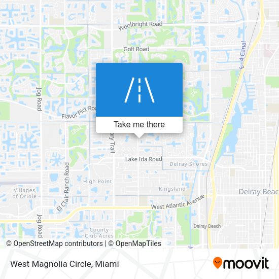 Mapa de West Magnolia Circle