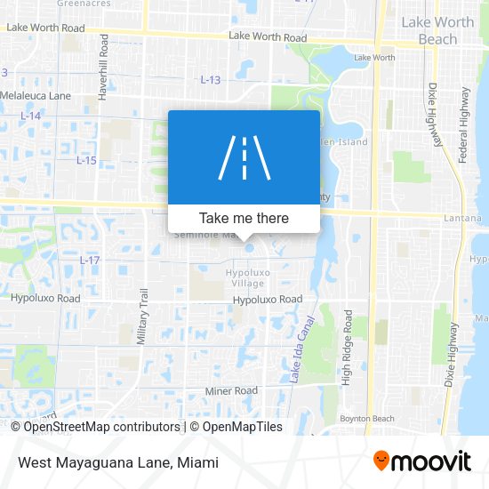 Mapa de West Mayaguana Lane