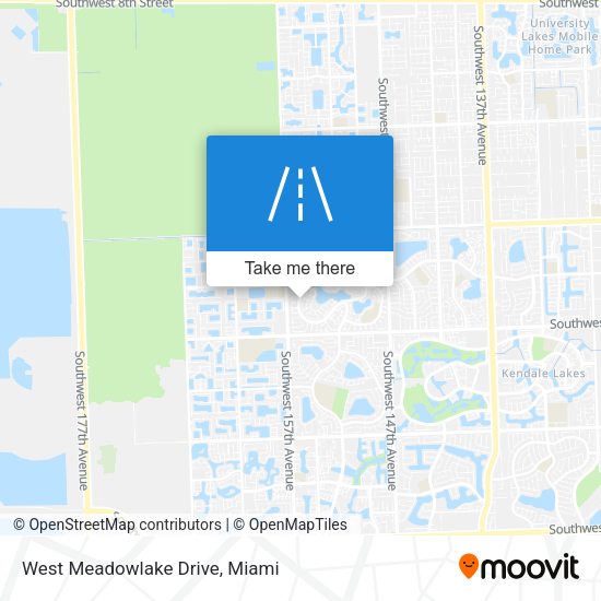 Mapa de West Meadowlake Drive