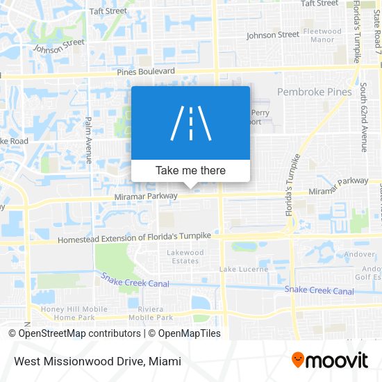 Mapa de West Missionwood Drive