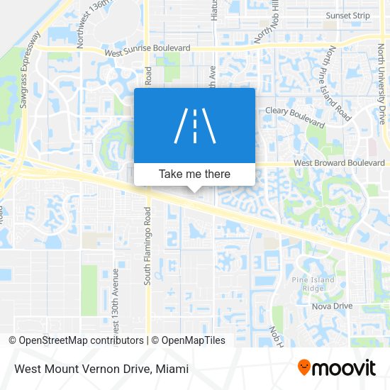 West Mount Vernon Drive map
