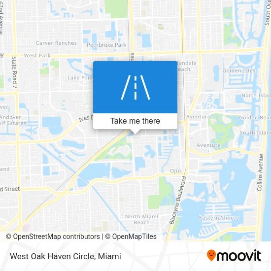 West Oak Haven Circle map
