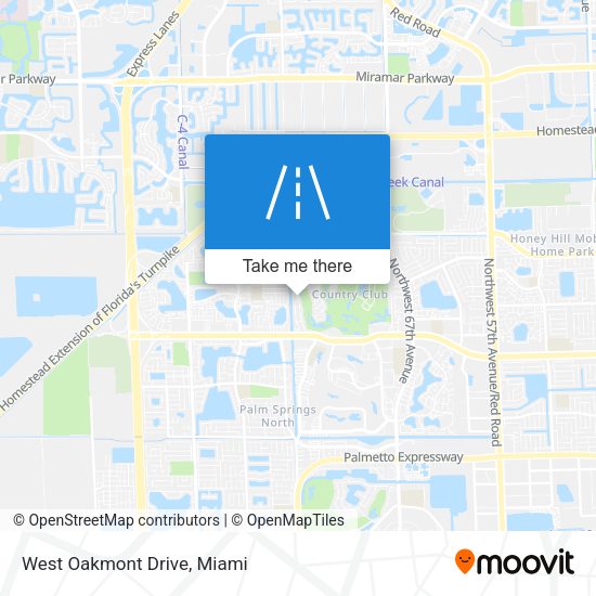 Mapa de West Oakmont Drive