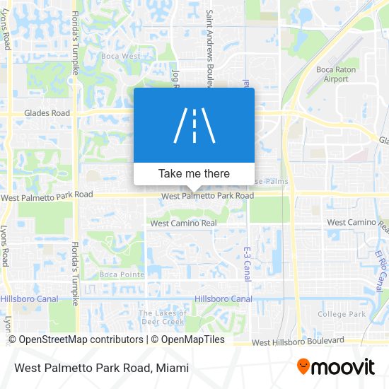 Mapa de West Palmetto Park Road