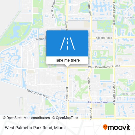 West Palmetto Park Road map