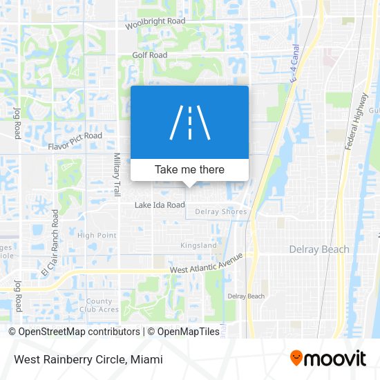 West Rainberry Circle map