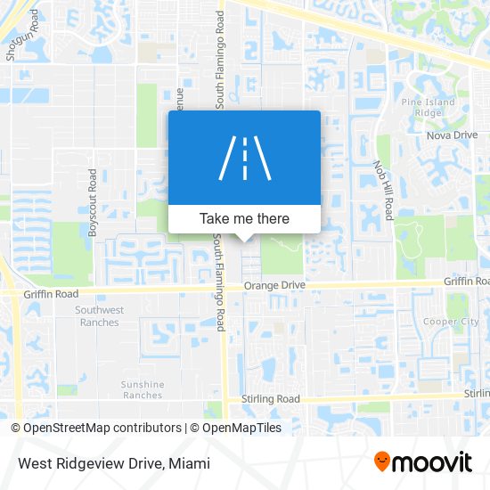 Mapa de West Ridgeview Drive