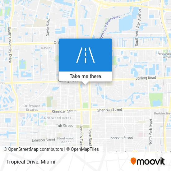 Tropical Drive map