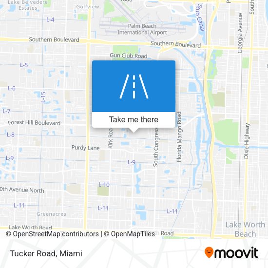 Mapa de Tucker Road