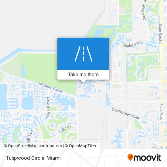 Tulipwood Circle map