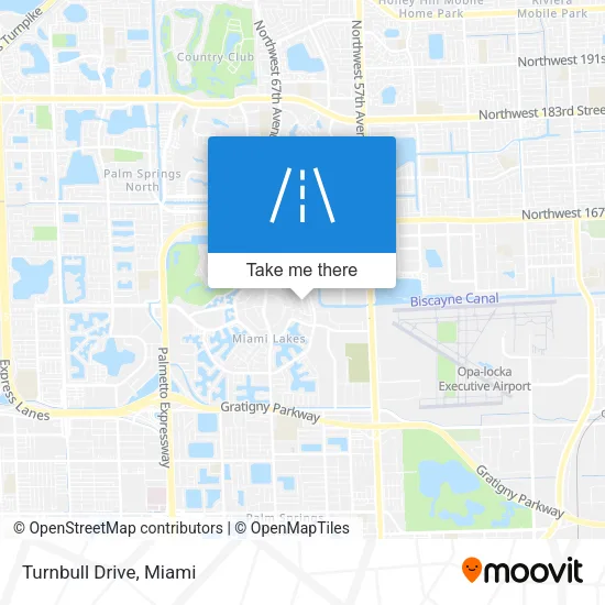 Mapa de Turnbull Drive