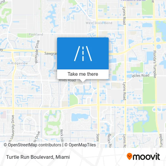 Turtle Run Boulevard map