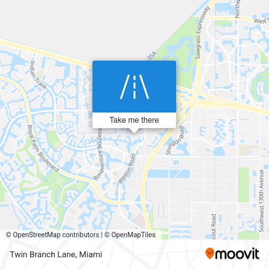 Mapa de Twin Branch Lane