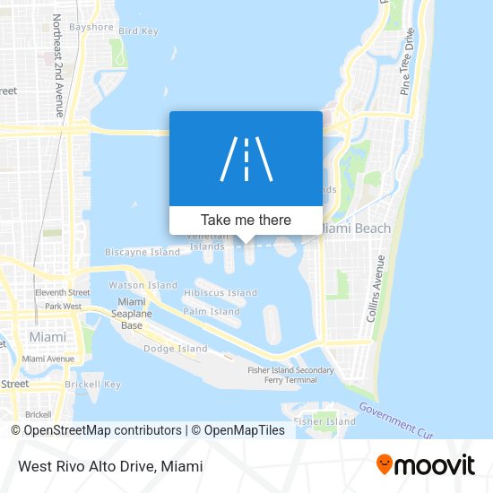 West Rivo Alto Drive map
