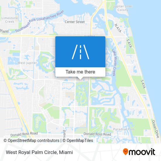 West Royal Palm Circle map