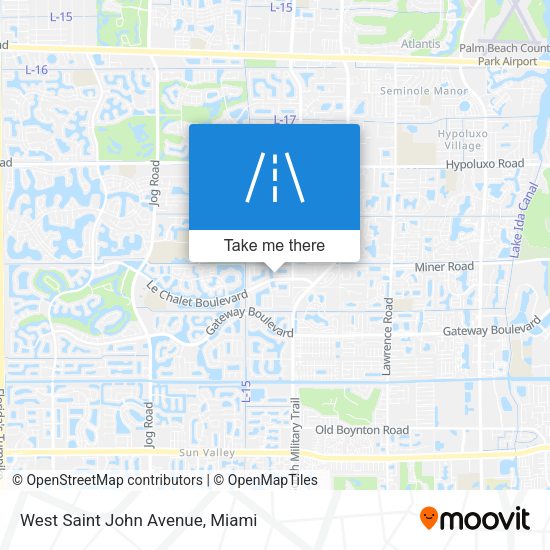 West Saint John Avenue map