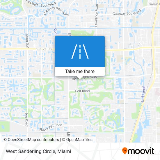 West Sanderling Circle map